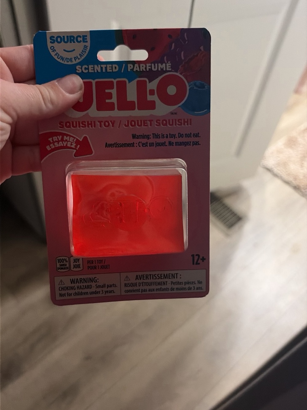 Scented Jello Squish Toy - Red: new in packaging